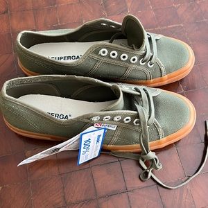 Superga 'Cotu' Sherwood Gum Canvas Sneaker Size 41 ASO Kate Middleton